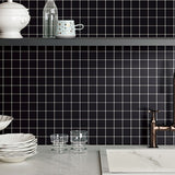 SQUARE MOSAIC 48MM BLACK MATT 306x306