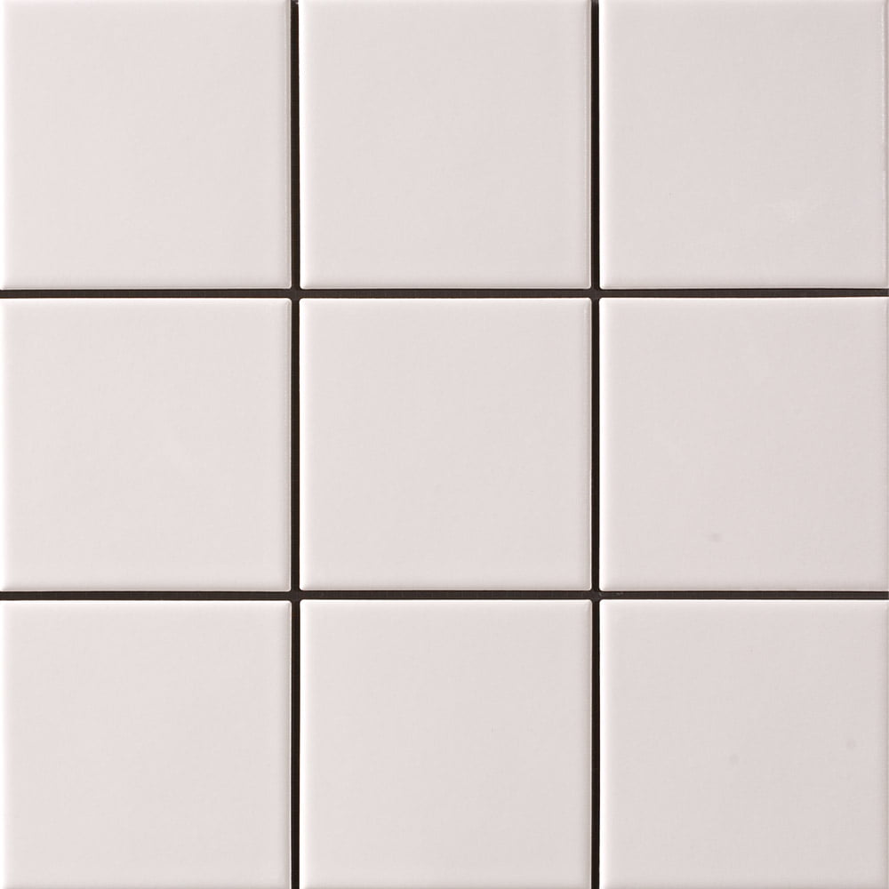 SQUARE MOSAIC 48MM WHITE MATT 306x306