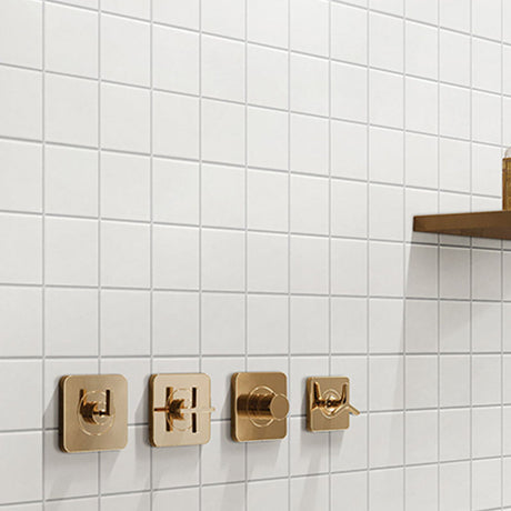 SQUARE MOSAIC 97MM WHITE MATT 300x300