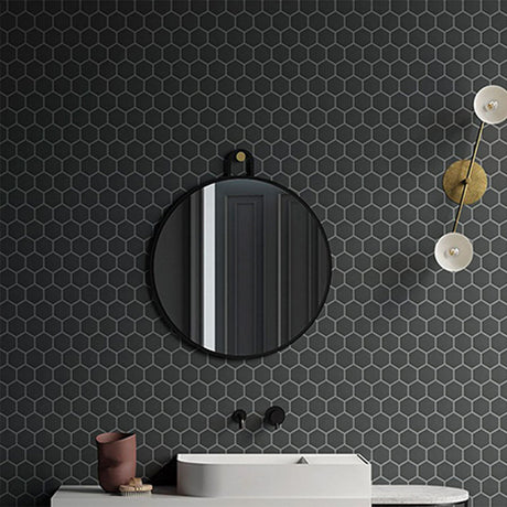 HEXAGON MOSAIC 23MM BLACK MATT 260x300