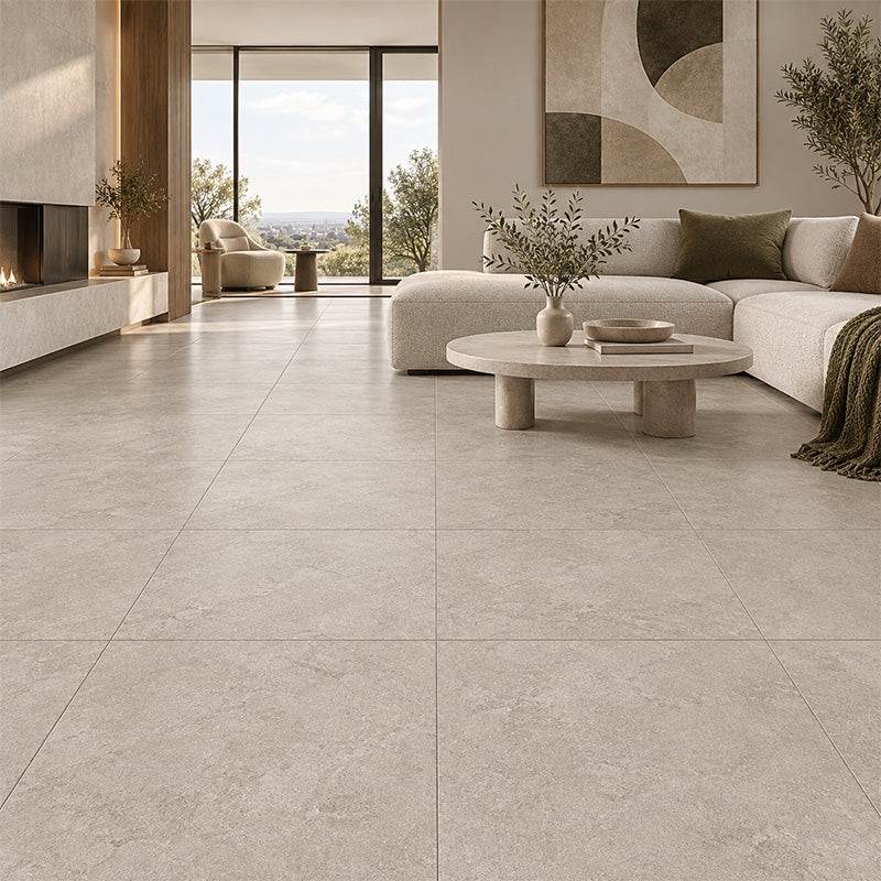 Portland Vein Cut Mid Grey Matt 600x600
