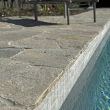 Quartz Stormy Grey Natural Split Coping 600x300x30mm