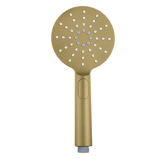 Round 3 Functions ABS Handheld Shower Brushed Brass