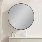 Round Framed Carysil Mirror Gun Metal 600mm