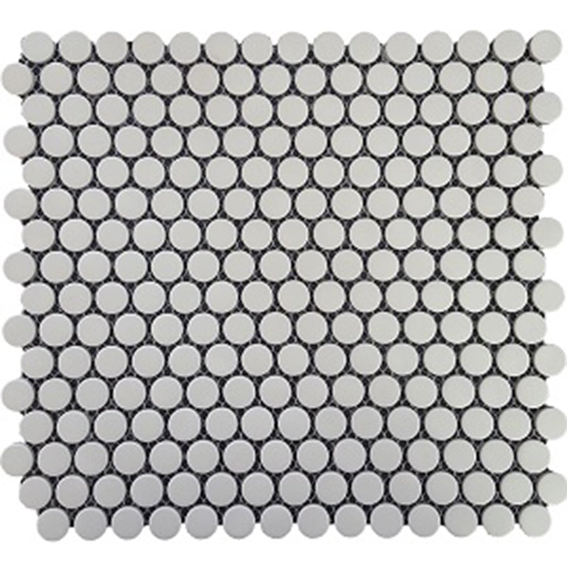 PENNY ROUND MATT WHITE 19MM ON 310X315 SHEET