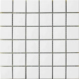 SQUARE MOSAIC WHITE MATT 48X48MM SHEETED 306X306MM