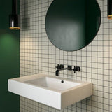 SQUARE MOSAIC BLACK MATT 48X48MM SHEETED 306X306MM