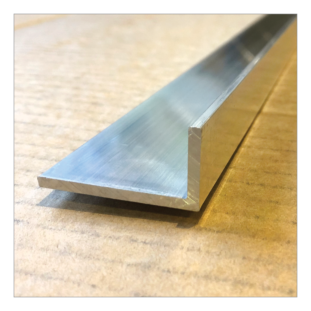 Aluminium Angle - Waterstop Trim Mill Finish 16 x 16 x 1mm x 3m