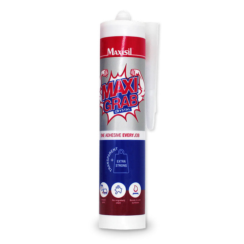 Maxisil Maxigrab Adhesive 290ml - Crystal (Clear)