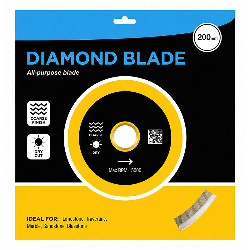Yellow Turbo Diamond Blade 200mm
