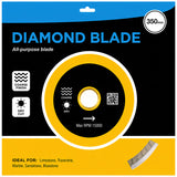 Yellow Turbo Diamond Blade 350mm
