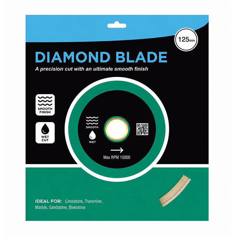 Green Continuous Rim Diamond Blade 125mm