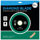Green Continuous Rim Diamond Blade 300mm