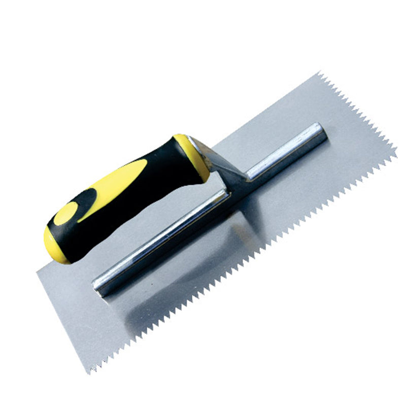 Stainless Steel "V" Notch Maxi Grip Trowel 4mm 280x114mm
