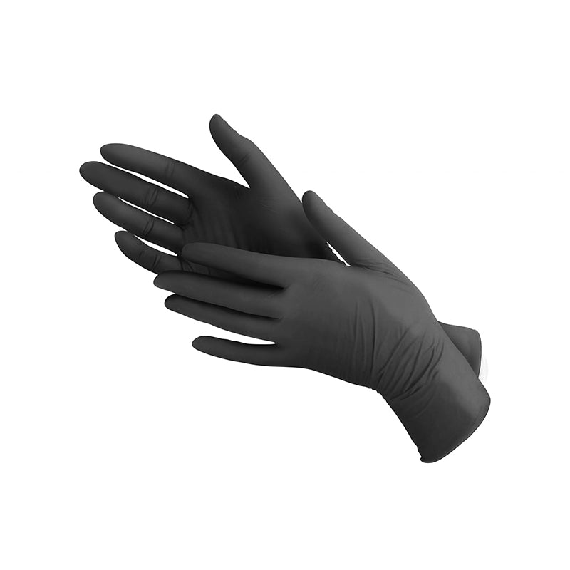 Disposable Gloves Black Nitrile X Large 100 pcs Per Box - XL