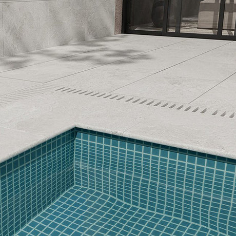 Rhythm White 40x60 Bullnose-Round Edge