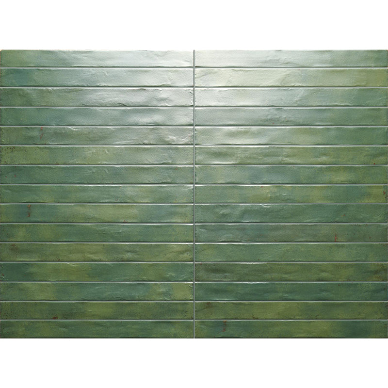 GRAFFITI SUBWAY GREEN SATIN 48X450MM