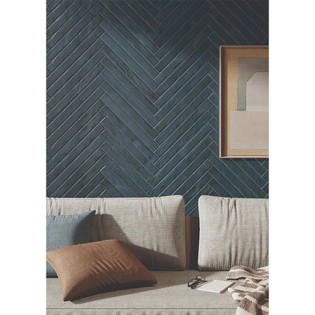 GRAFFITI SUBWAY BLUE SATIN 48X450MM