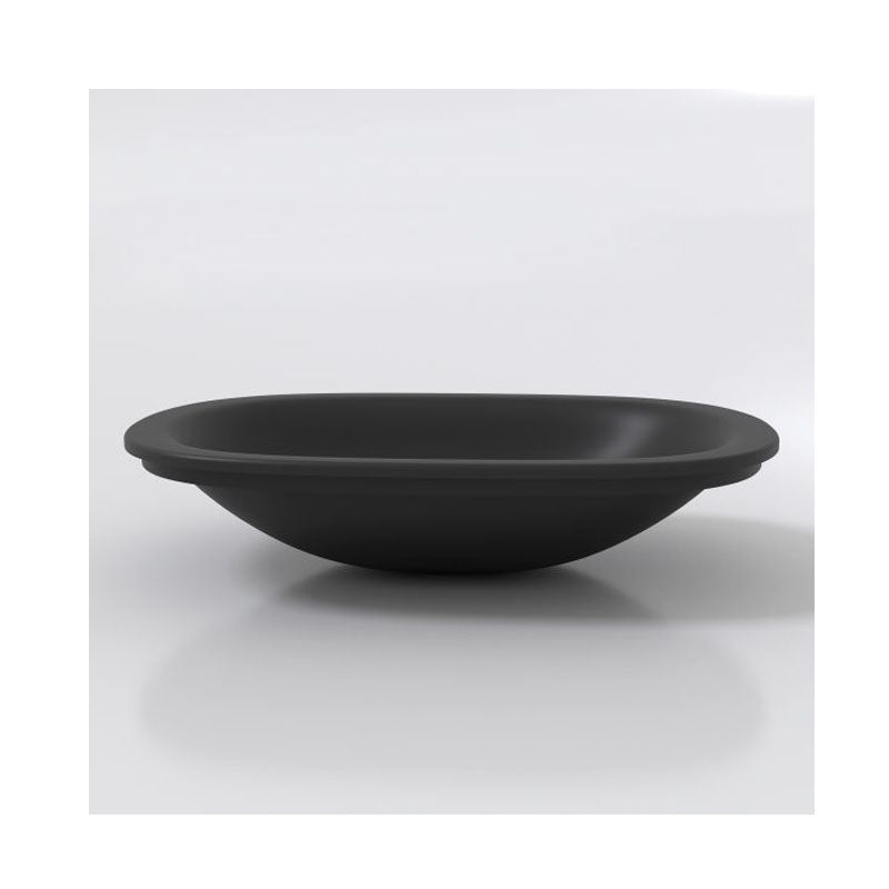 Solid Surface Basin Series Rosana Under Counter Matt Black 625x415x150mm