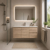 Oakdoo(Hung) Series Wall Hung Right Hand Drawer Prime Oak Overall 1180x455x520mm CABINET ONLY