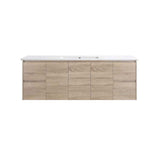 Oakdoo(Hung) Series Wall Hung Single Bowl Prime Oak Overall 1480x455x520mm CABINET ONLY