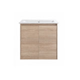 Oakdoo(Hung) Series Wall Hung Prime Oak Overall 580x455x520mm Vanity Set With Ceramic Slimline Top (UV31)