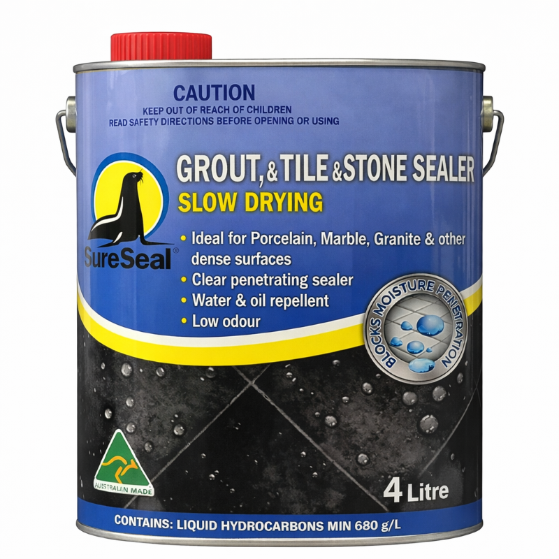 Grout, Tile & Stone Sealer Slow Drying 4 Litre