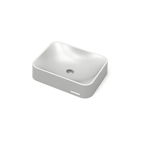 STERNHAGEN 615X445X130MM SEEROSE ABOVE COUNTER BASIN WHITE GLOSSY WASH BASIN SANI-QUARTZ COMPOSITE