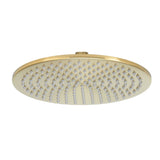 DOCCIA Round Shower Head in Brushed Brass 200mm