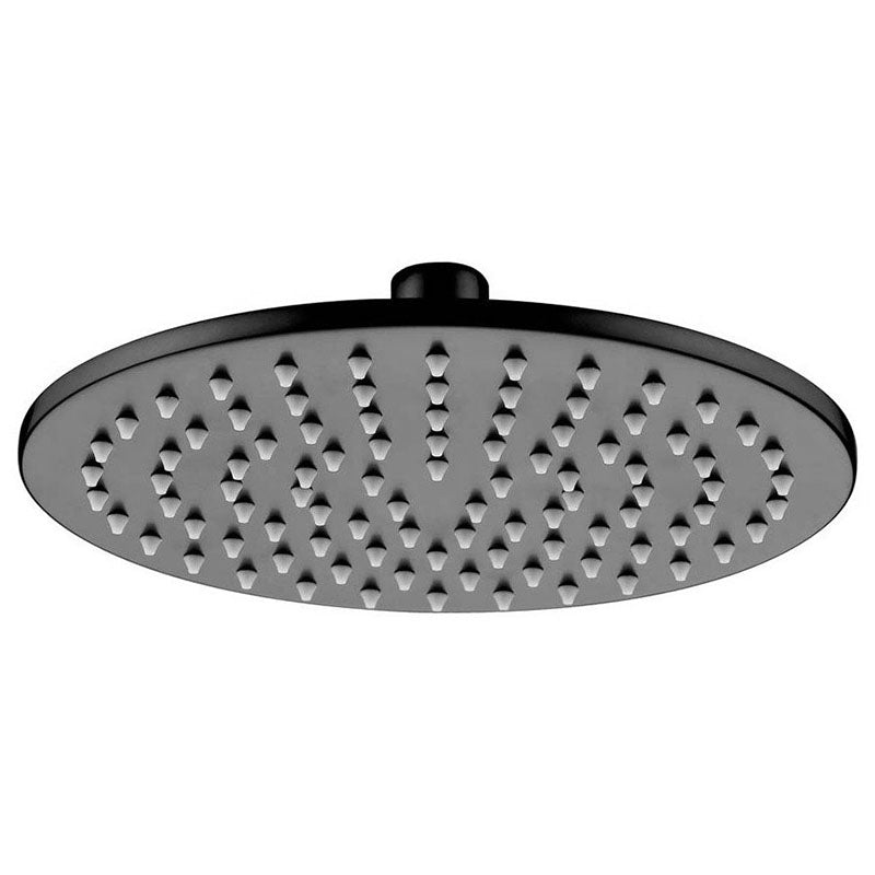 DOCCIA Round Shower Head in Matte Black 200mm