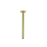 DOCCIA Round Ceiling Dropper in Brushed Brass 600mm