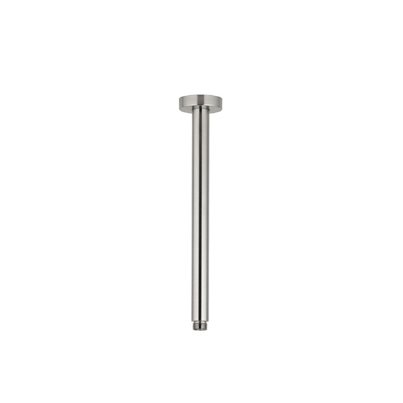 DOCCIA Round Ceiling Dropper in Brushed Nickel 600mm