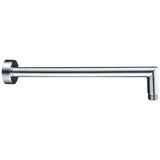 DOCCIA Round L Shaped Arm Chrome Finish 350mm