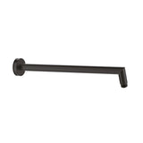 DOCCIA Round L Shape Shower Arm in Matte Black 350mm