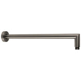 DOCCIA Round L Shape Shower Arm in Gun Metal 400mm
