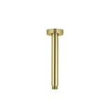 DOCCIA Round Ceiling Dropper in Brushed Brass 400mm