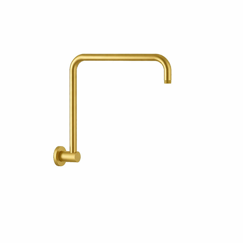 DOCCIA Round U Shape Shower Arm in Brushed Brass