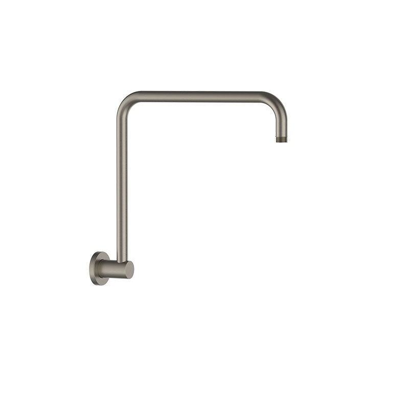 DOCCIA Round U Shape Shower Arm in Brushed Nickel