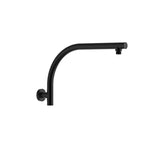 DOCCIA Round Rise Up Shower Arm in Matte Black
