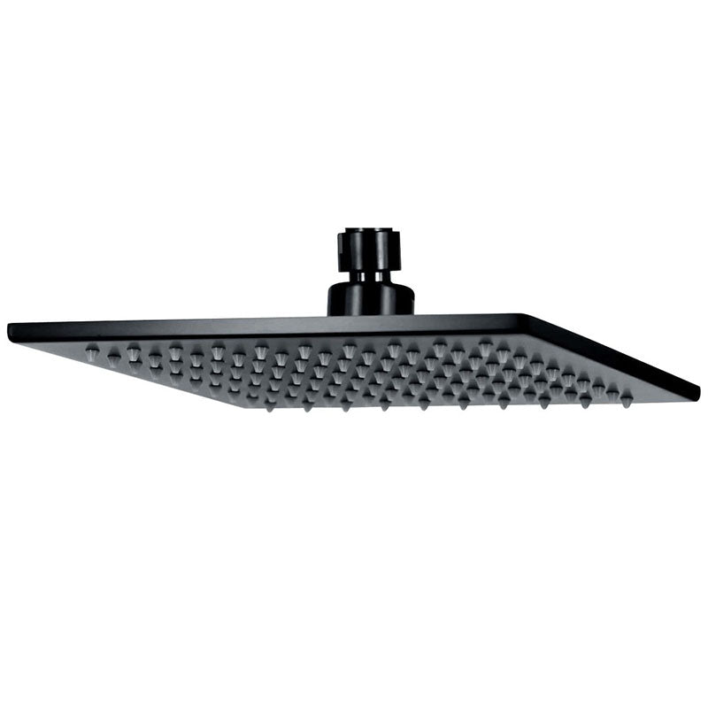 ACQUA Square Shower Head in Matte Black 200mm