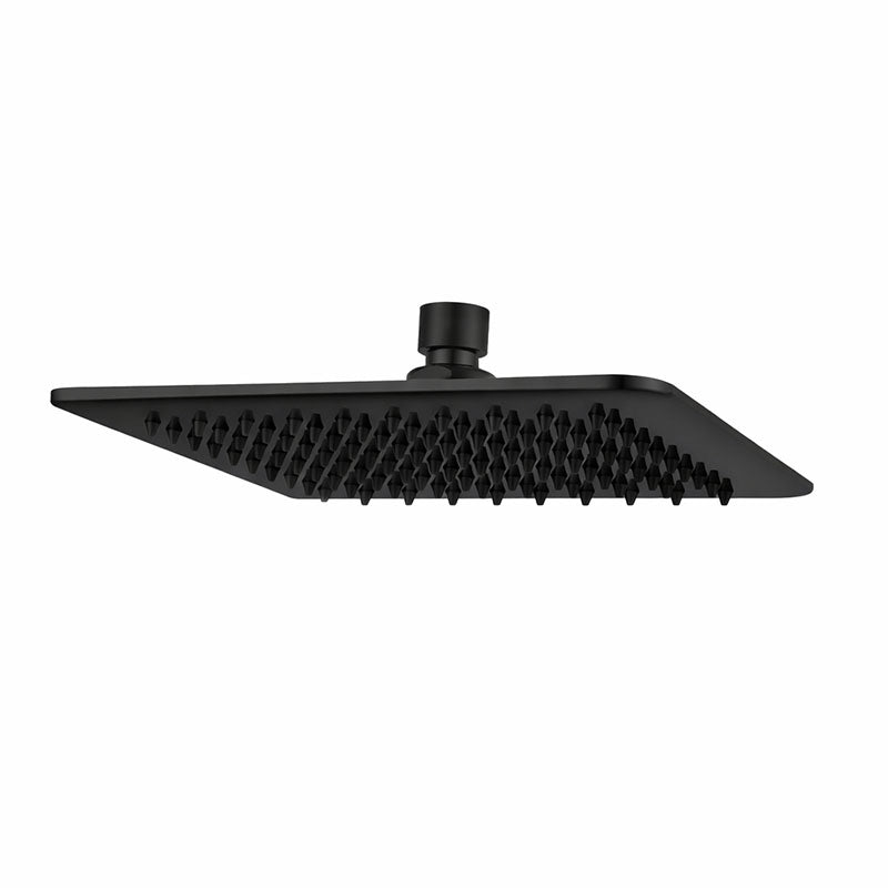 DOCCIA Square Shower Head in Matte Black 300mm