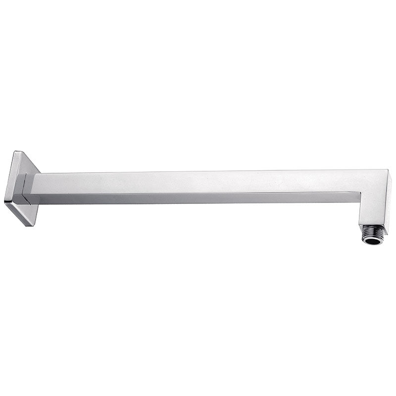 DOCCIA Square L Shape Shower Arm in Chrome 350mm