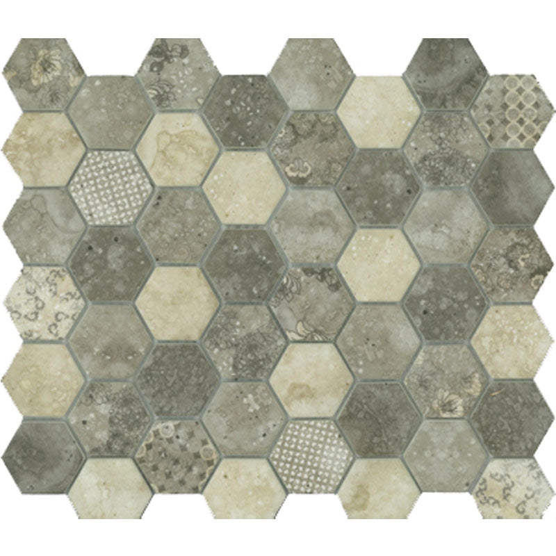 SIGNATURE HEXAGON SMOKE SATIN 45X52