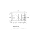 Vintage Series Matt Grey Overall 1180x455x855mm Vanity with Stone Top & Ceramic Undermount Basin