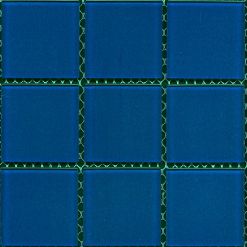 SPRING MEDITERRANEAN BLUE GLASS POOL MOSAIC 48X48MM