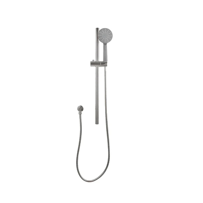 Pentro Brushed Nickel Round Handheld Shower Rail Set