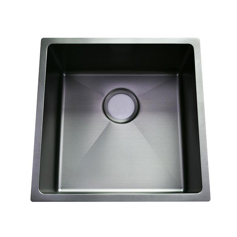 NIXON 32L Under Counter Sink with Waste in Gun Metal 450x450x200mm