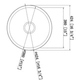 IMPACT 20L Round Sink in Gun Metal 424x424x170mm