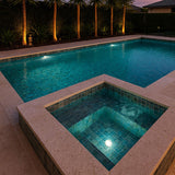 SOUTH PACIFIC TAHITI DRIFT ROCK BLUE MOSAIC 47X47