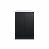 Moddoo Series Matt Black Overall 580x455x855mm Vanity Set With Stone Top & Ceramic Undermount Basin